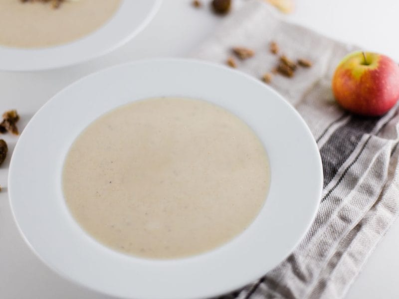 Velouté de céleri aux deux pommes au Thermomix