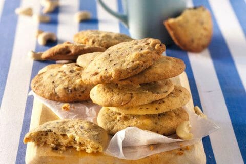 Cookies noix de cajou et chocolat