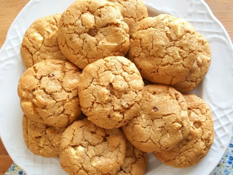 Cookies aux pépites de chocolat blanc au Thermomix