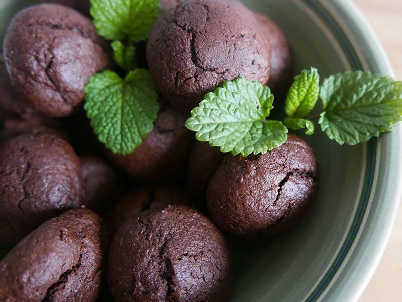 Petits craquelés choco-menthe au Thermomix