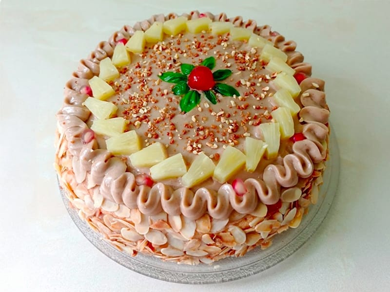 Layer cake ananas spéculoos au Thermomix