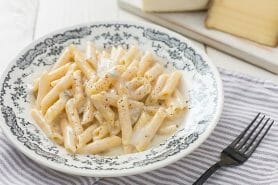 Penne sauce quatre fromages au Thermomix