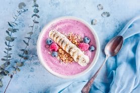 Purée de banane aux fruits rouges au Thermomix
