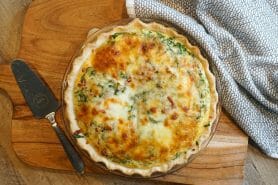 Quiche aux fanes de radis au Thermomix