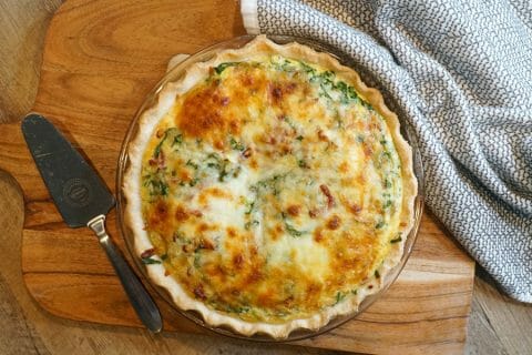 Quiche aux fanes de radis