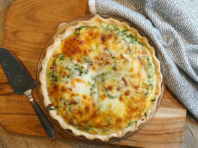 Quiche aux fanes de radis au Thermomix