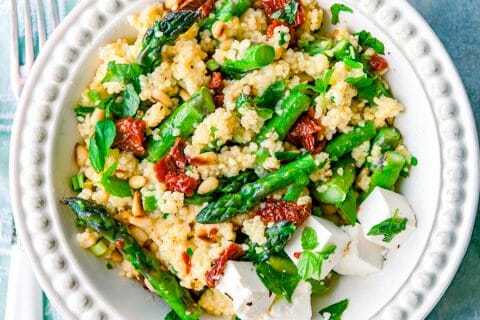 Salade de millet aux asperges vertes