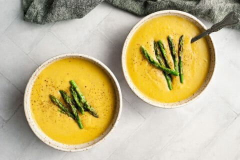 Velouté d’asperges et carottes