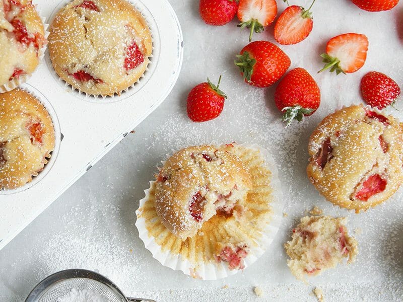 Muffins aux fraises au Thermomix