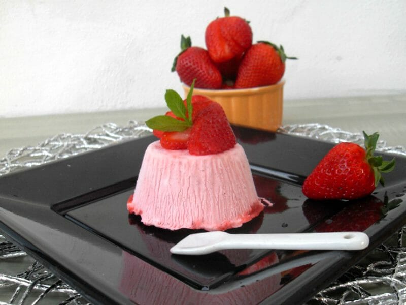 Parfait glacé aux fraises au Thermomix