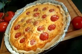 Tarte aux tomates cerises et parmesan au Thermomix