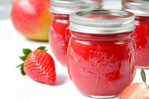 Confiture mangue fraises