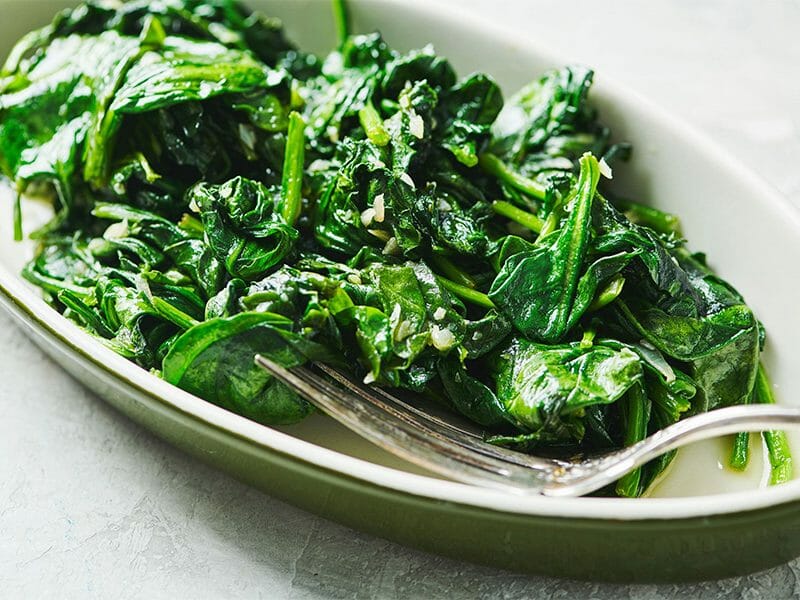 Épinards sautés à l’ail au Thermomix