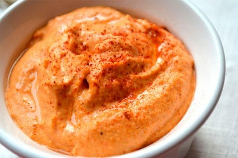 Houmous aux poivrons rouges