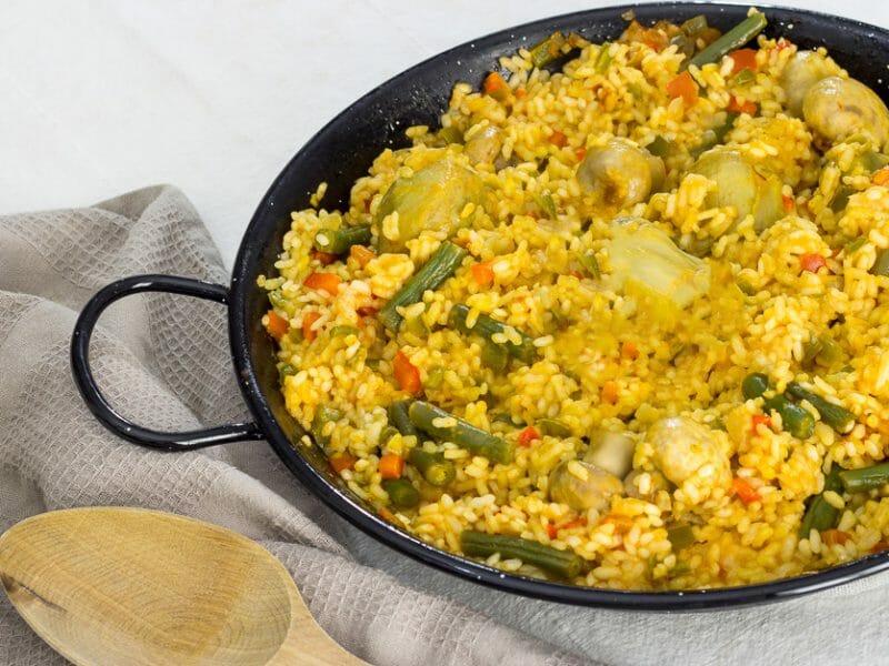 Paella végétarienne au Thermomix