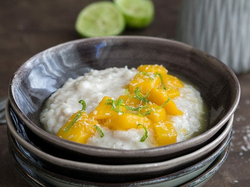 Riz au lait de coco et mangue au Thermomix