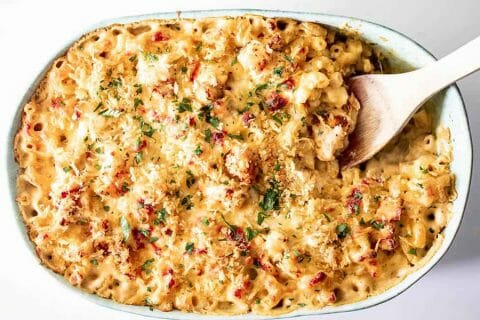 Gratin de macaroni poivrons et chorizo