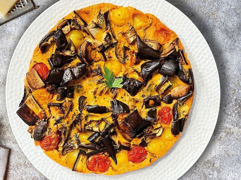 Clafoutis aubergines et tomates au Thermomix