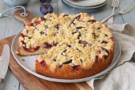 Crumb cake aux prunes au Thermomix