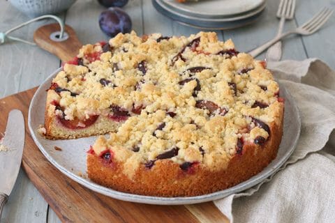 Crumb cake aux prunes