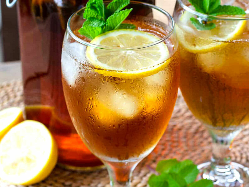 Sirop de thé glacé – Ice tea citron menthe au Thermomix