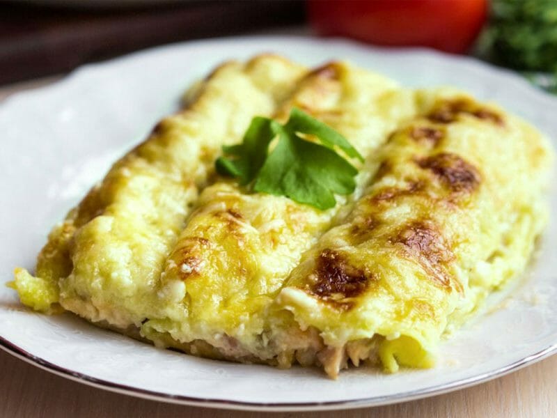 Cannelloni au thon et à la crème de courgettes au Thermomix