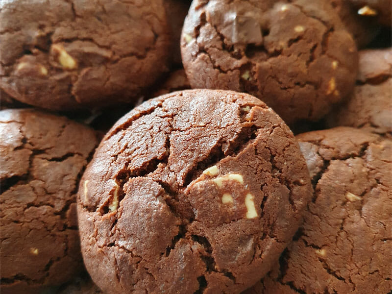 Recette facile de biscuits triple chocolat!