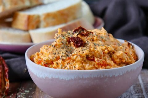 Tartinade feta et tomates séchées