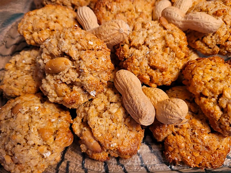 Biscuits cacahuètes et flocons d’avoine au Thermomix