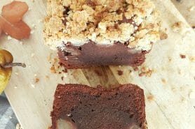Crumb cake poires et chocolat au Thermomix