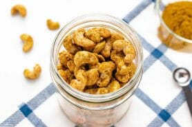 Noix de cajou grillées au curry au Thermomix