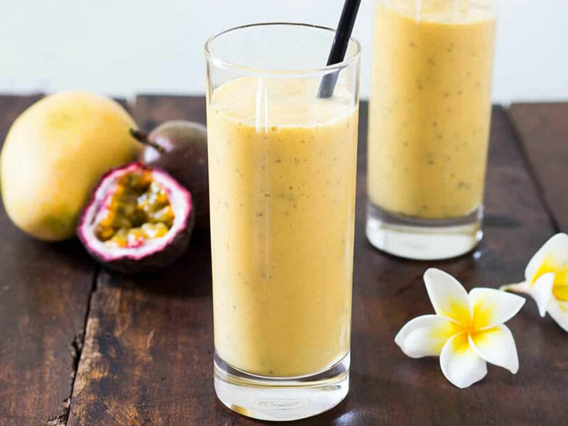 Smoothie fruit de la passion et mangue au Thermomix