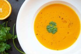 Soupe de potimarron à l’orange et au gingembre au Thermomix