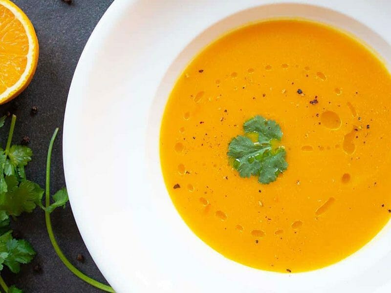 Soupe de potimarron à l’orange et au gingembre au Thermomix