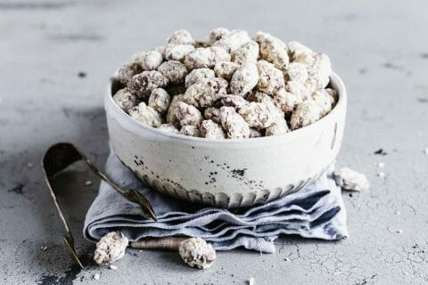 Amandes grillées à la noix de coco