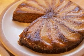 Pain d’épices renversé aux poires au Thermomix