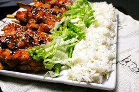 Brochettes yakitori de saumon au Thermomix