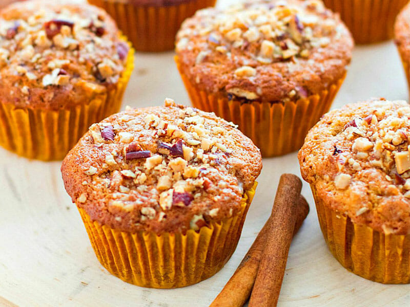 Muffins aux pommes et aux noix de pécan au Thermomix