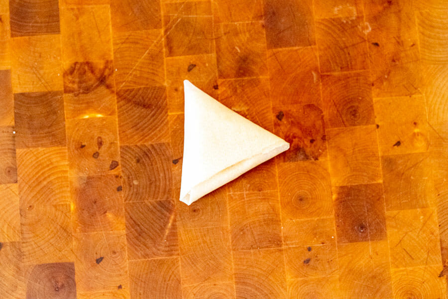 Pliage de la brick de thon