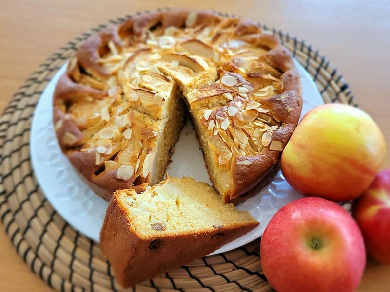 Gâteau à la semoule et aux pommes au Thermomix