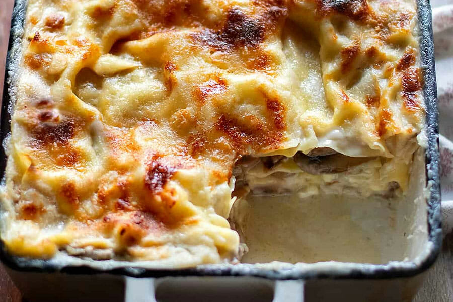 Lasagnes aux champignons au Thermomix