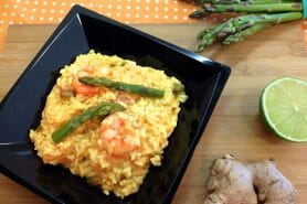 Risotto aux crevettes et asperges au Thermomix