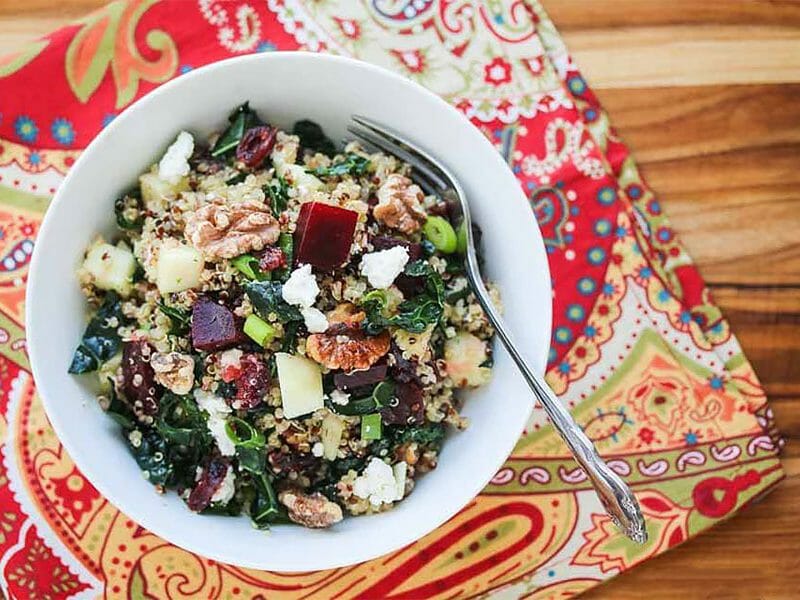 Salade de quinoa, betterave et feta au Thermomix
