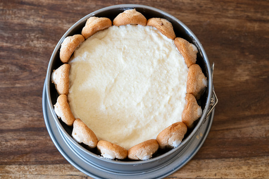 Lissage de la charlotte poire chocolat au Thermomix