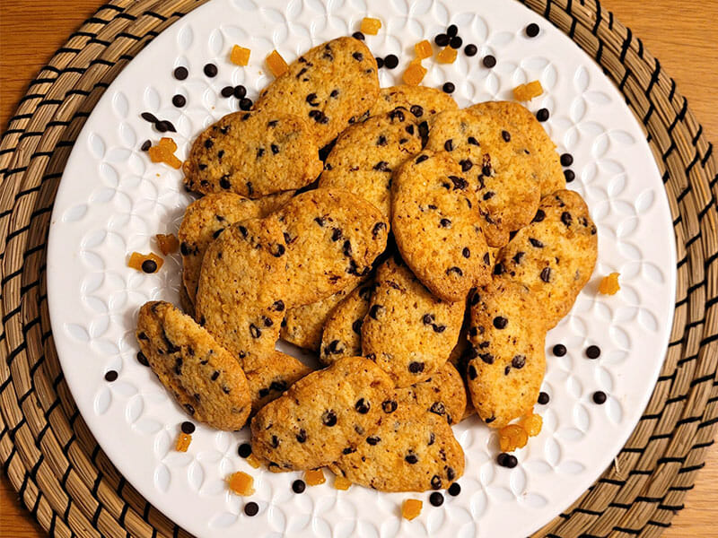 Chokini – Biscuits orange et chocolat au Thermomix