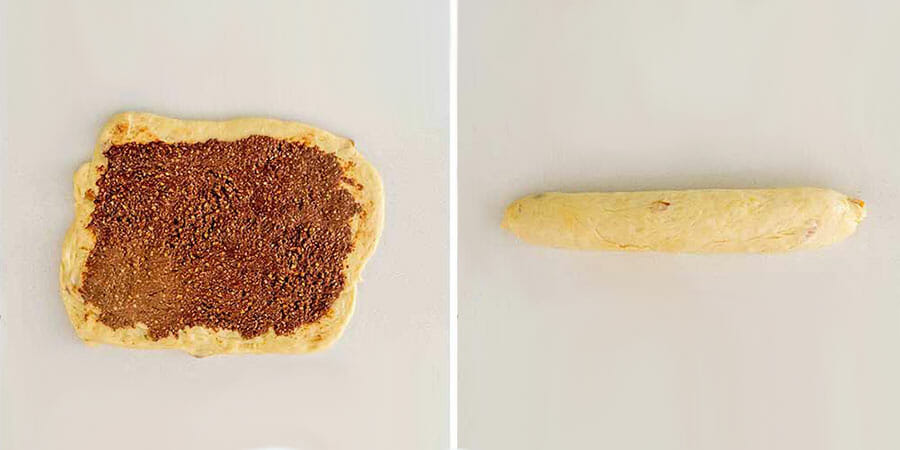 Garnissage de la pâte