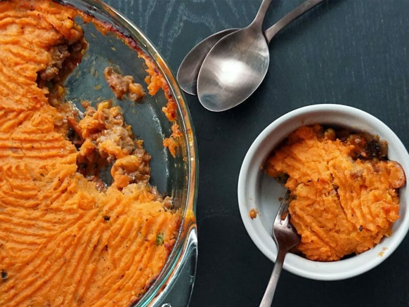 Hachis parmentier à la patate douce au Thermomix