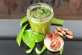 Pesto aux tomates séchées et à l’ail des ours au Thermomix