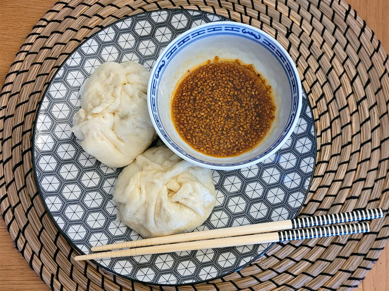 Wang mandu – petits pains farcis à la vapeur au Thermomix