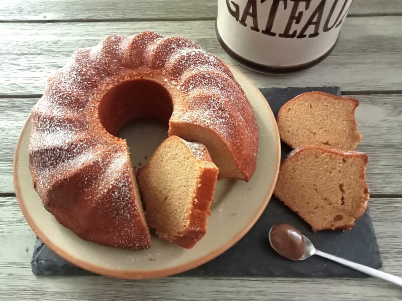 Gâteau au yaourt et caramel beurre salé au Thermomix